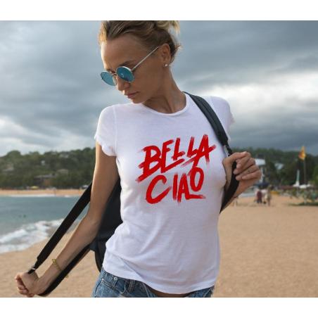 T-shirt lady slim DTG  bella ciao RB