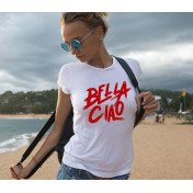T-shirt lady slim DTG  bella ciao RB