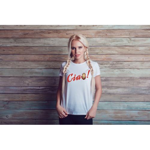 T-shirt lady slim DTG  El profesor