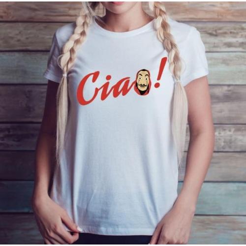 T-shirt lady slim DTG  El profesor