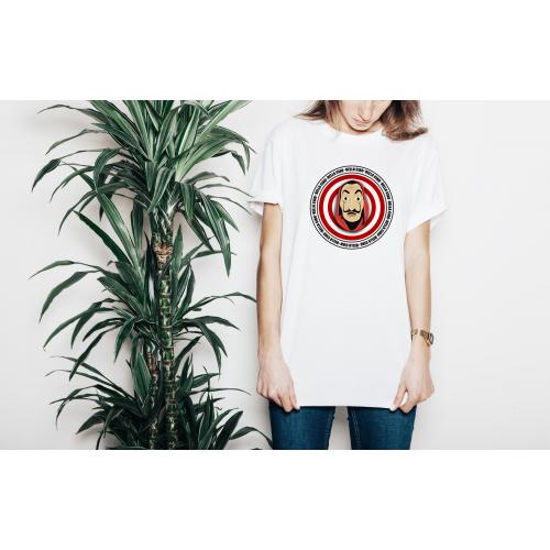 T-shirt lady slim DTG  van gogh