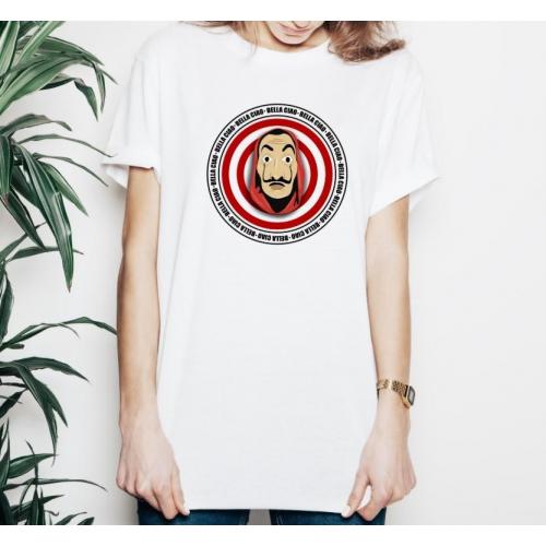 T-shirt lady slim DTG  van gogh