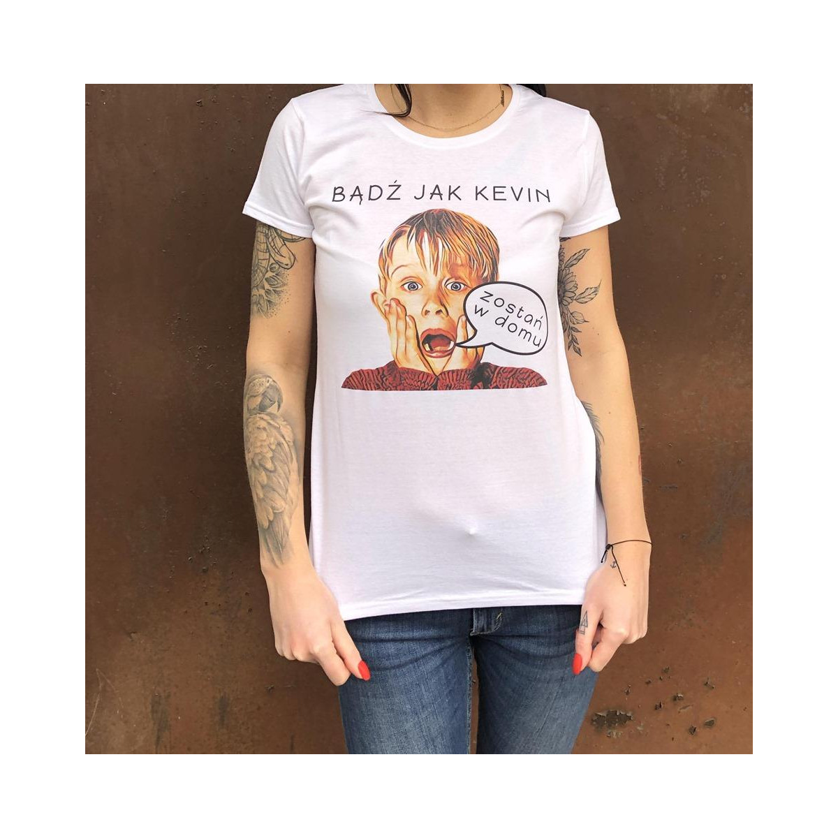 T-shirt lady slim DTG  van gogh