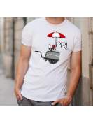 T-shirt oversize DTG bella ciao red