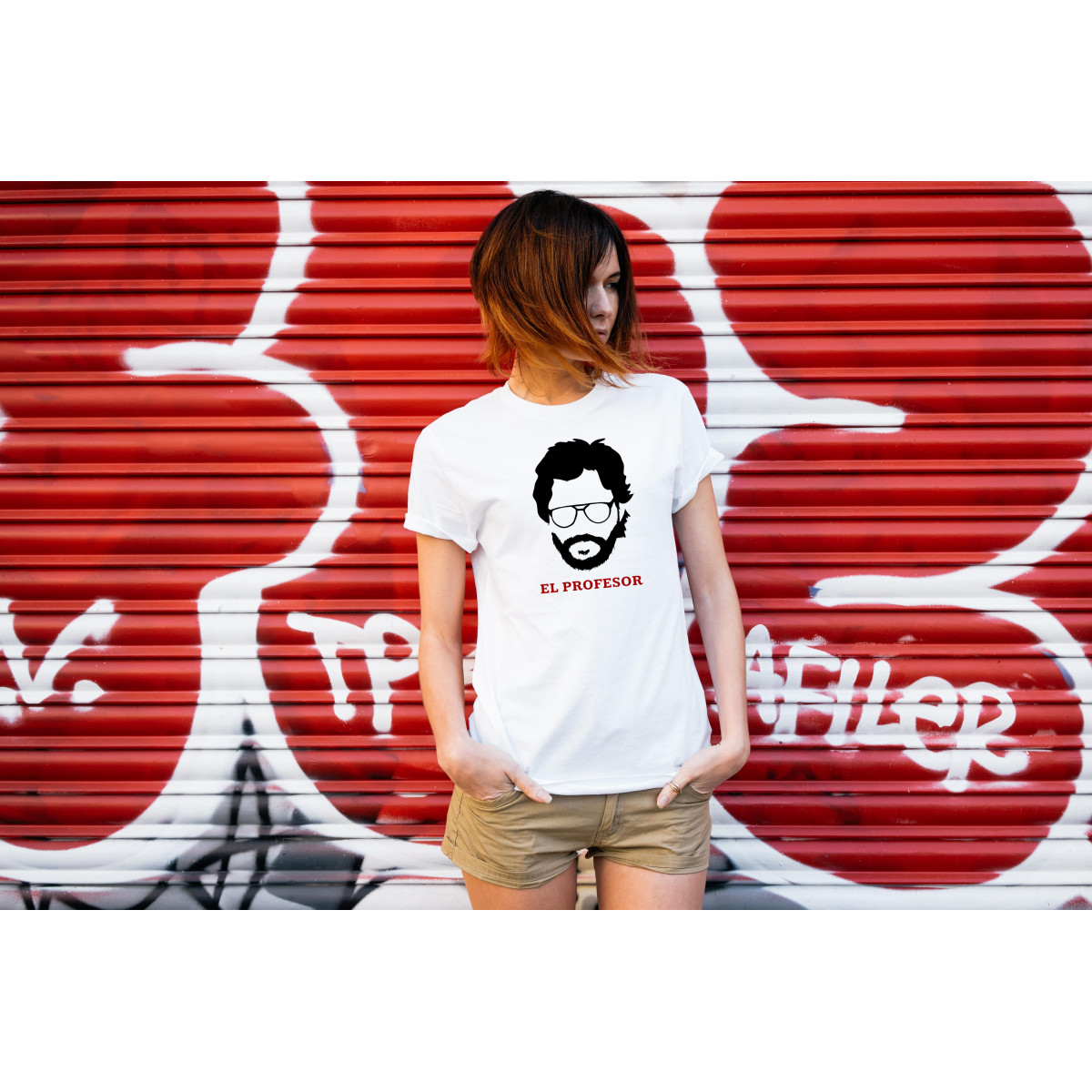 T-shirt lady slim DTG  van gogh