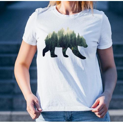 T-shirt lady slim DTG  Kocham góry