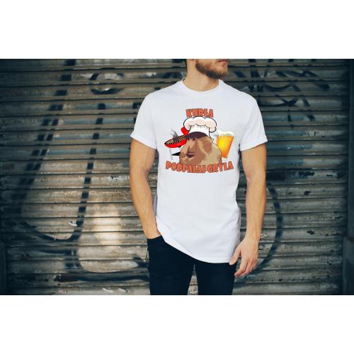 T-shirt oversize DTG Janusz- zrób mi tej kapuczyny