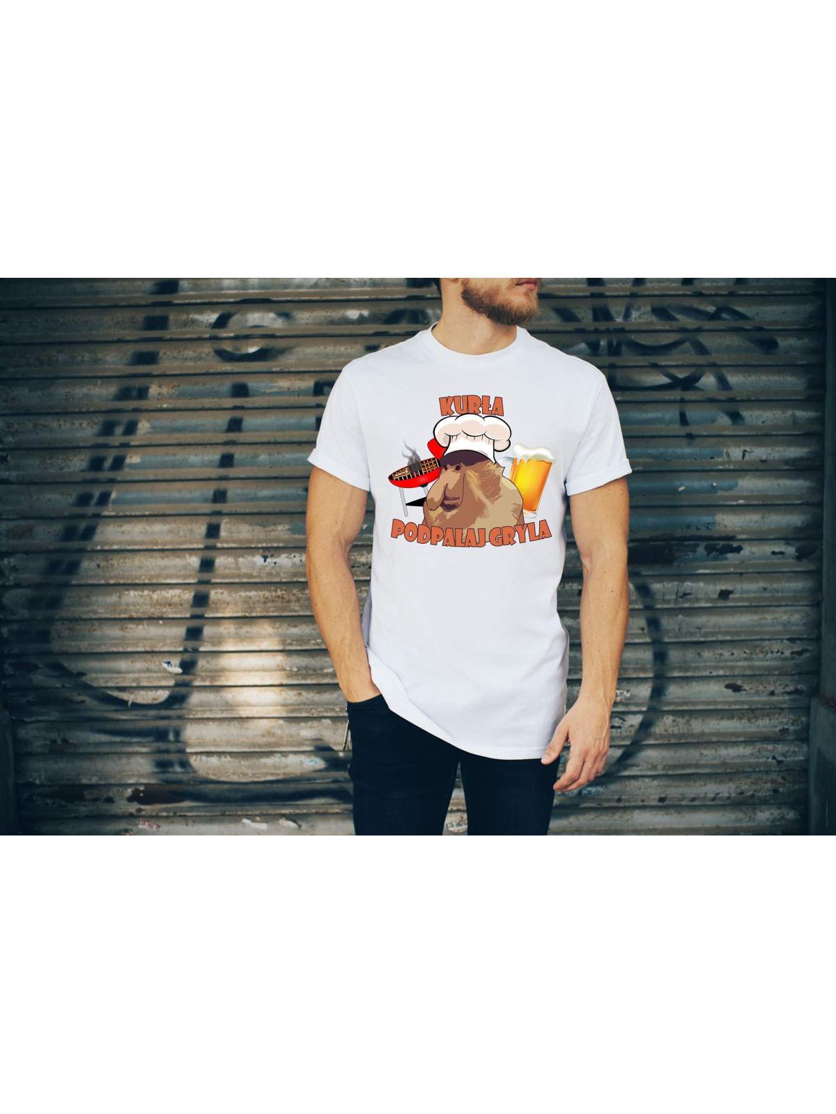 T-shirt oversize DTG Janusz- zrób mi tej kapuczyny