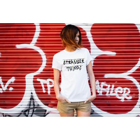 T-shirt lady slim DTG stranger things promise