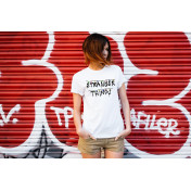 T-shirt lady slim DTG stranger things promise