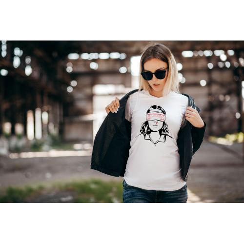 T-shirt lady slim DTG stranger things promise