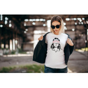 T-shirt lady slim DTG stranger things promise