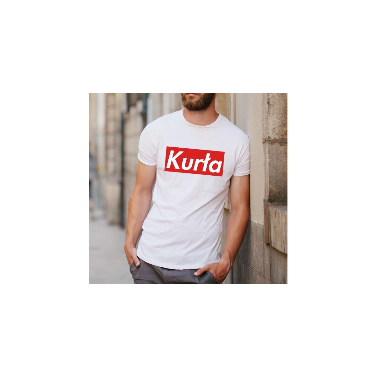 T-shirt oversize DTG BHP myj się po pracy PRL