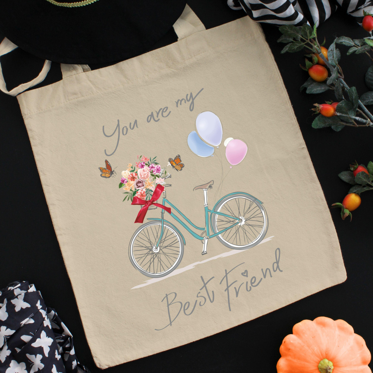 Torba bawełniana ecri king queen love