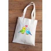 Torba bawełniana ecri Parrots