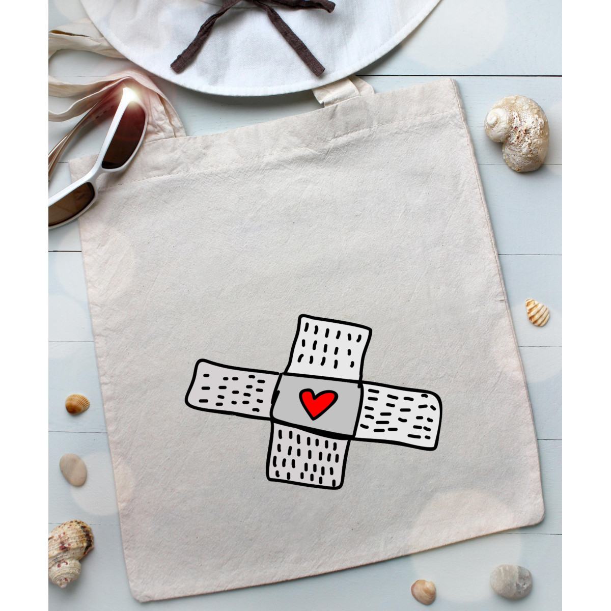 Torba bawełniana ecri pig fly