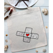 Torba bawełniana ecri pig fly