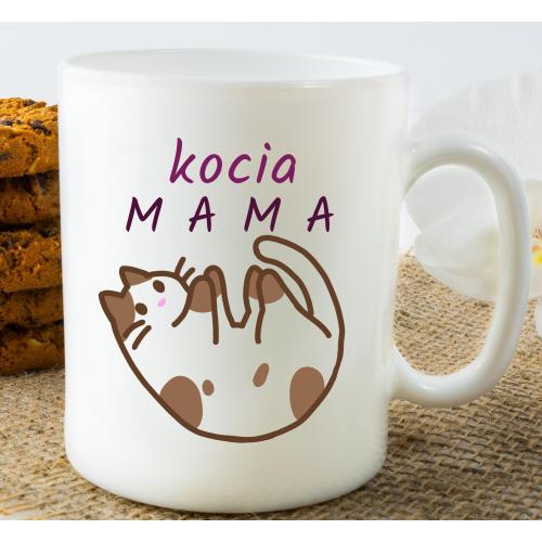 Kubek z nadrukiem kocia mama