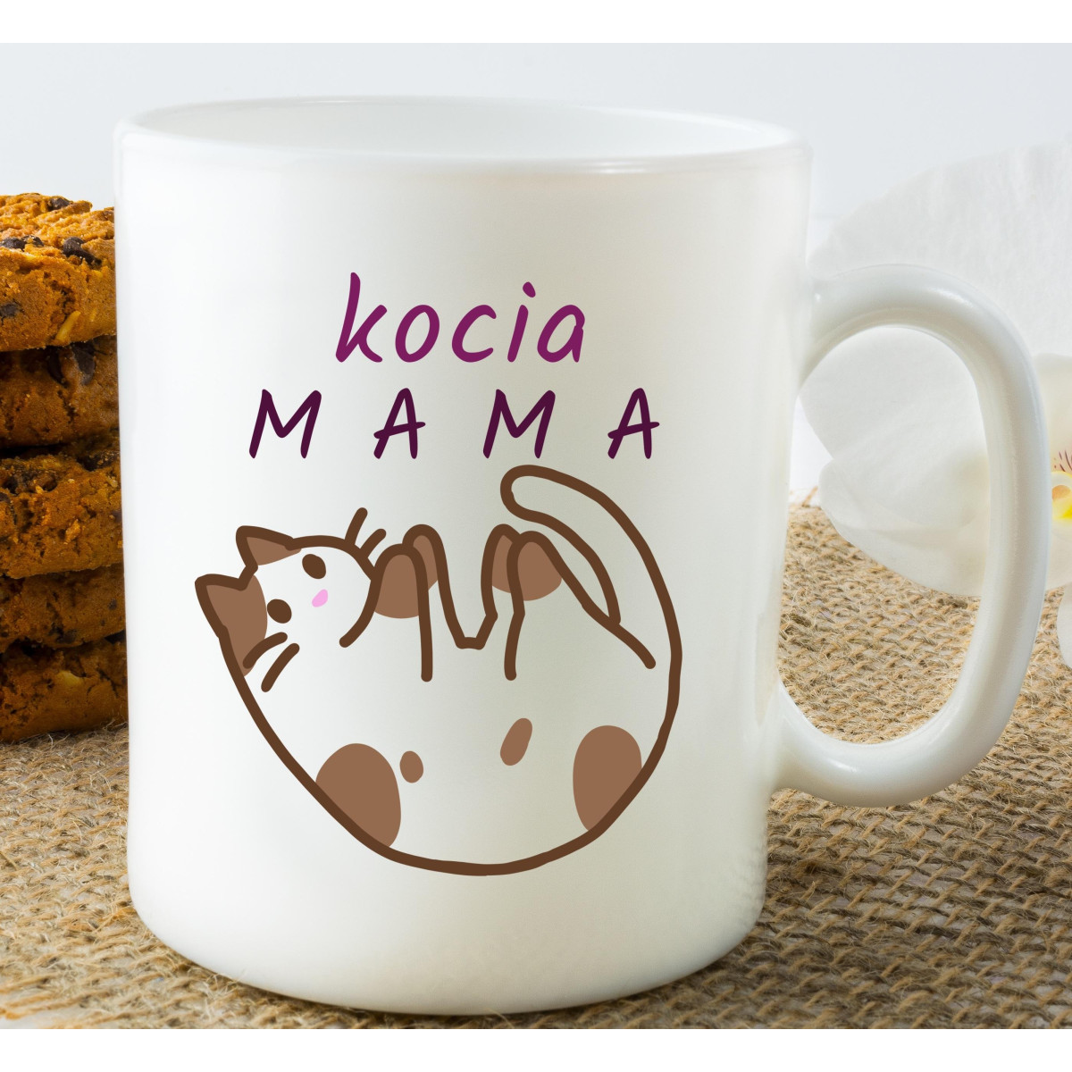 Kubek z nadrukiem kocia mama