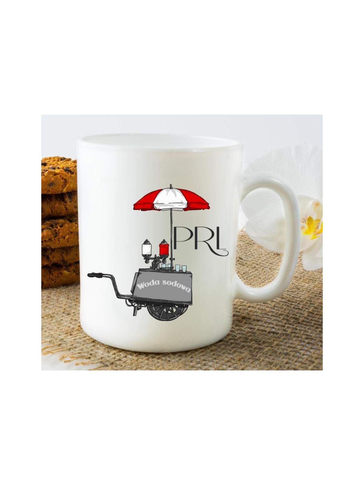 Kubek z nadrukiem w służbie narodu PRL