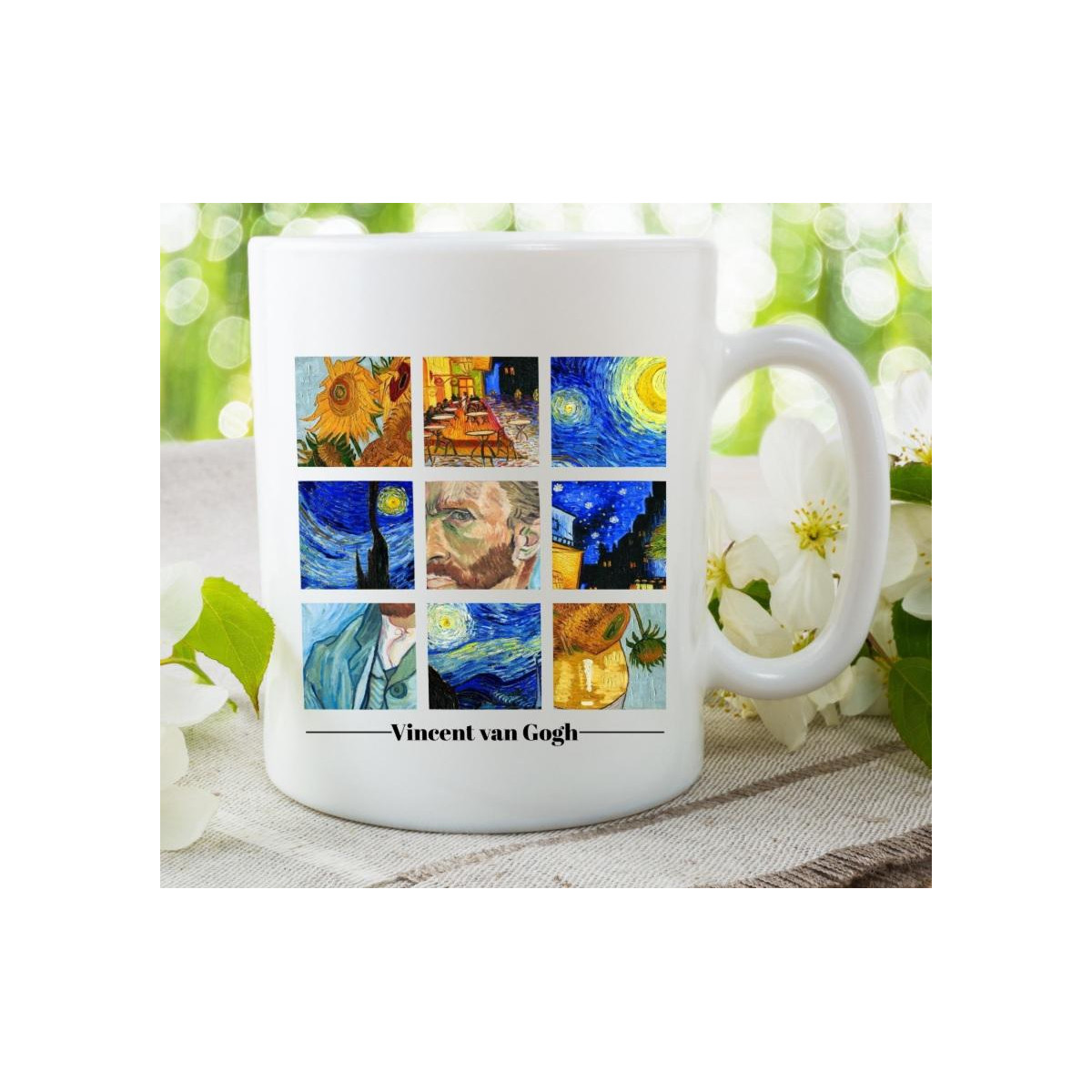 Kubek z nadrukiem najlepsza dziewczyna flowers