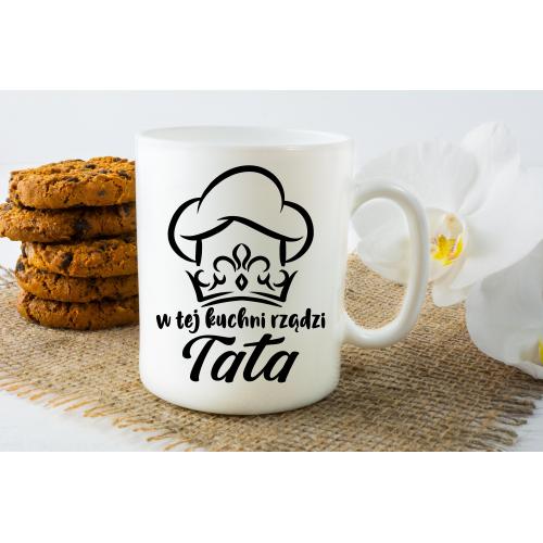 Kubek z nadrukiem W tej kuchni rządzi tata