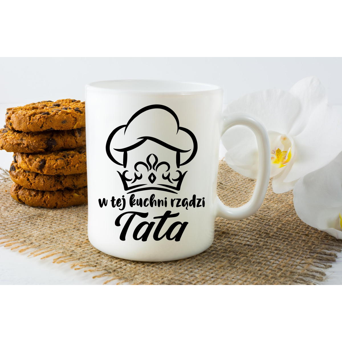 Kubek z nadrukiem W tej kuchni rządzi tata