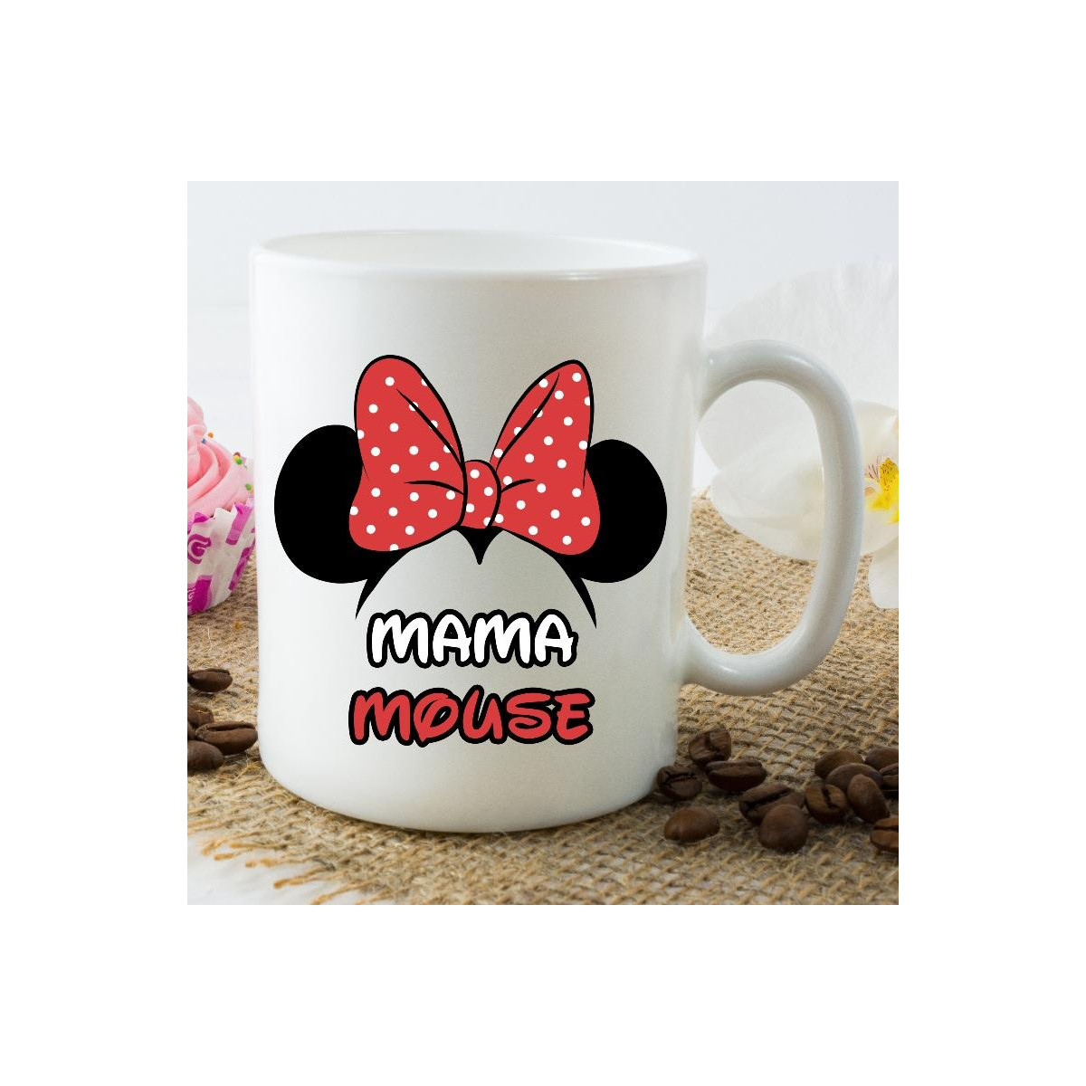 Kubek z nadrukiem Mama 01 green