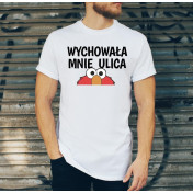 T-shirt oversize DTG wychowała mnie ulica