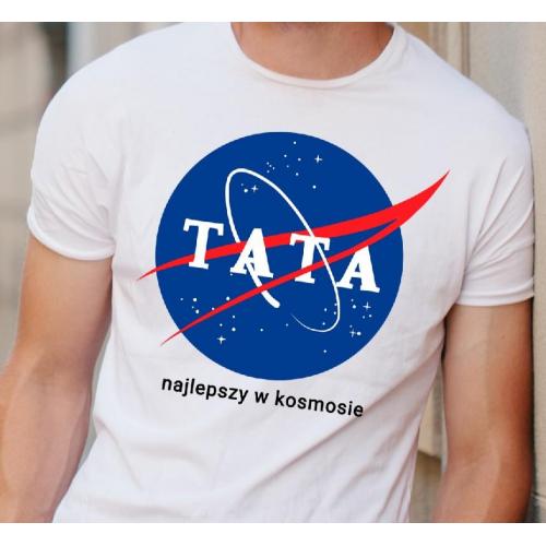 T-shirt oversize Najlepszy tata w galaktyce