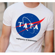 T-shirt oversize Najlepszy tata w galaktyce