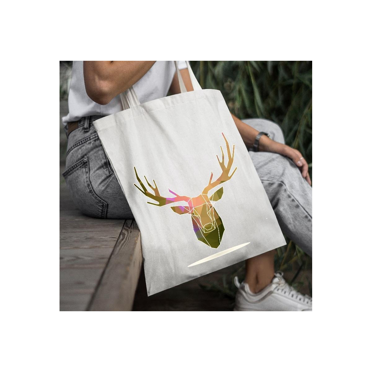Torba bawełniana Tańczące renifery