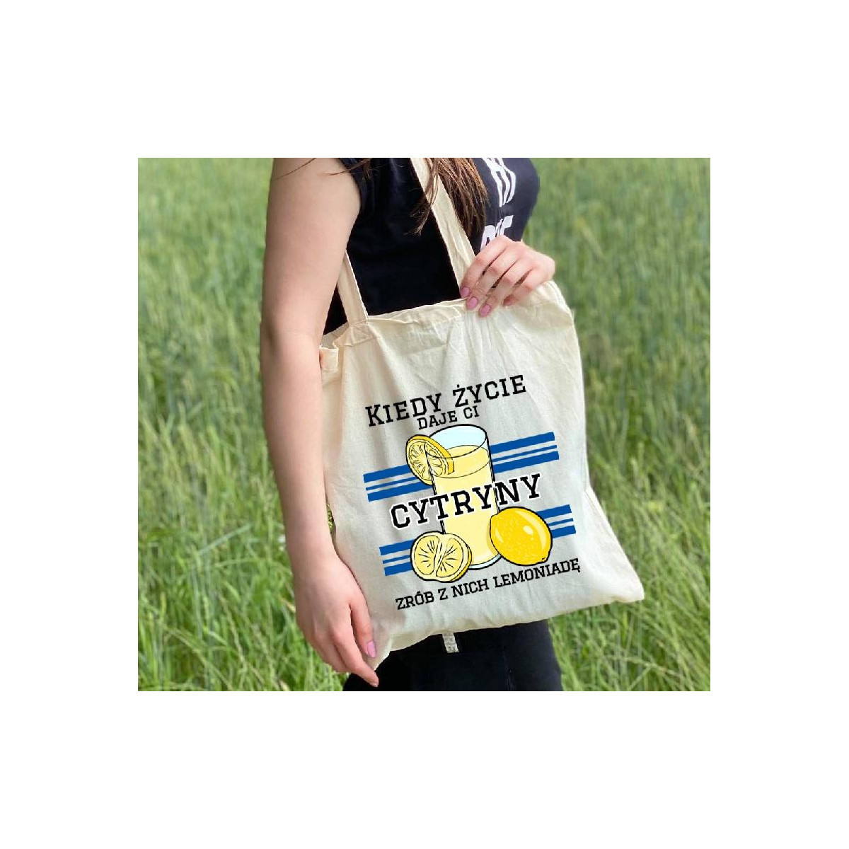 Torba bawełniana ecri Have a nice day