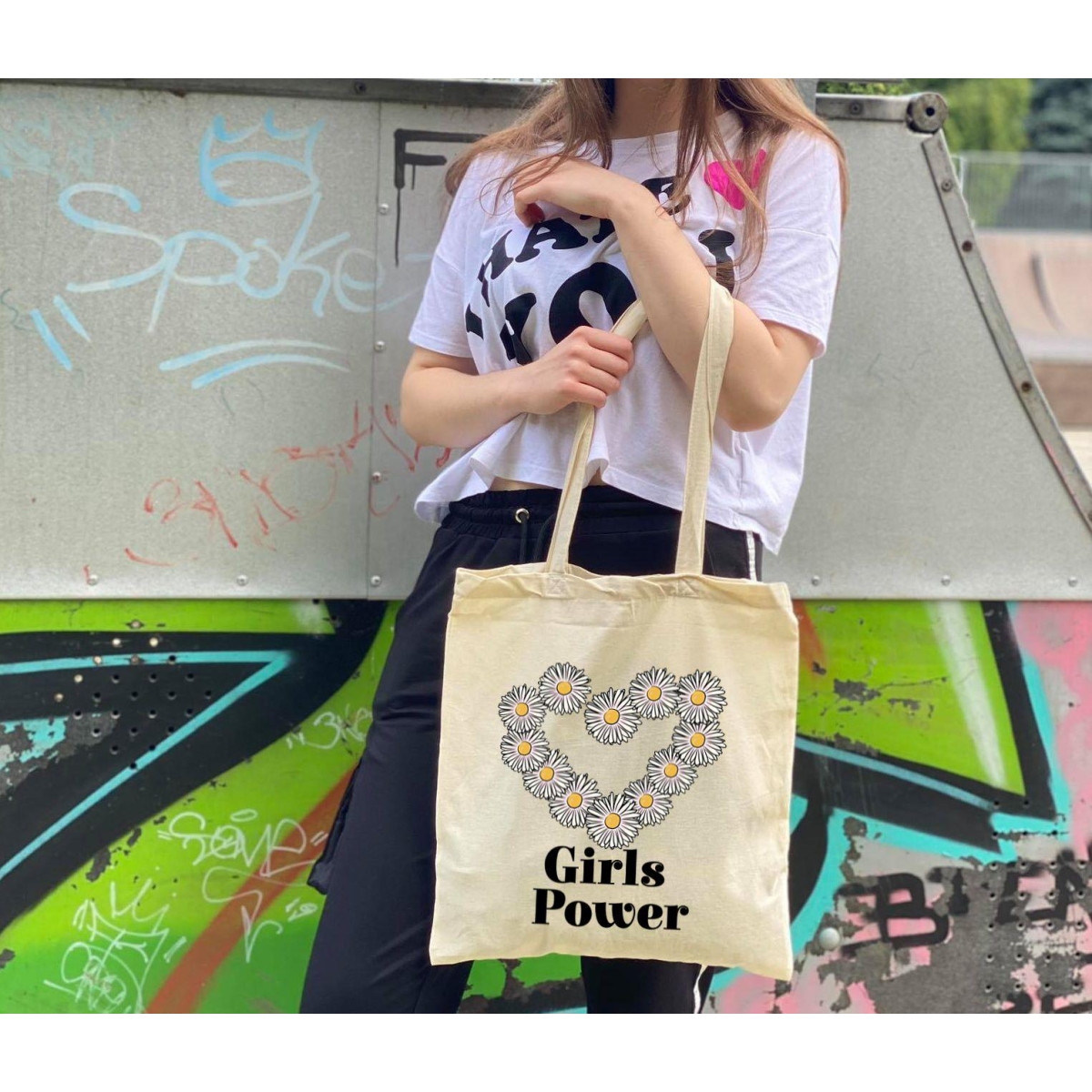 Torba bawełniana ecri Have a nice day