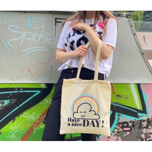 Torba bawełniana ecri Wychowała mnie ulica 3