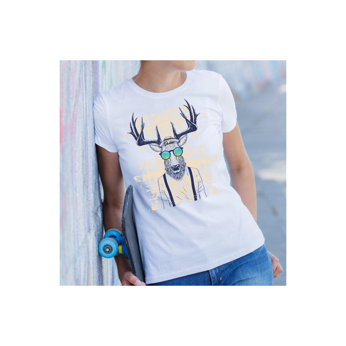 T-shirt lady slim DTG  Resist