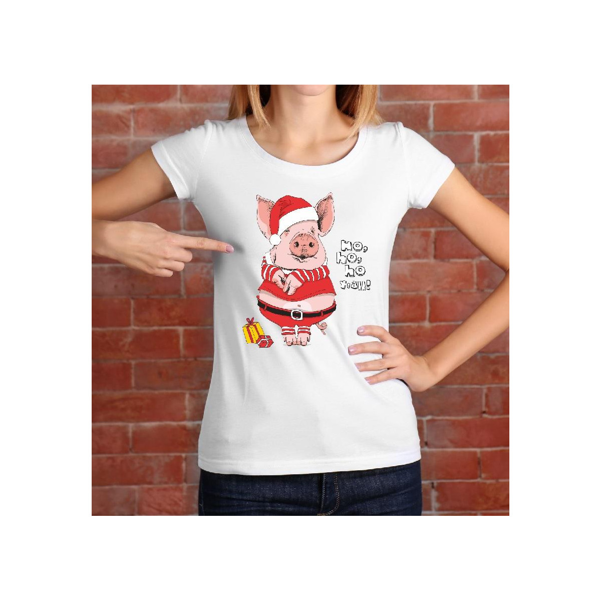 T-shirt lady slim DTG  Mk deer 2