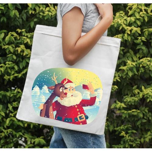 Torba bawełniana ecri MK deer 2