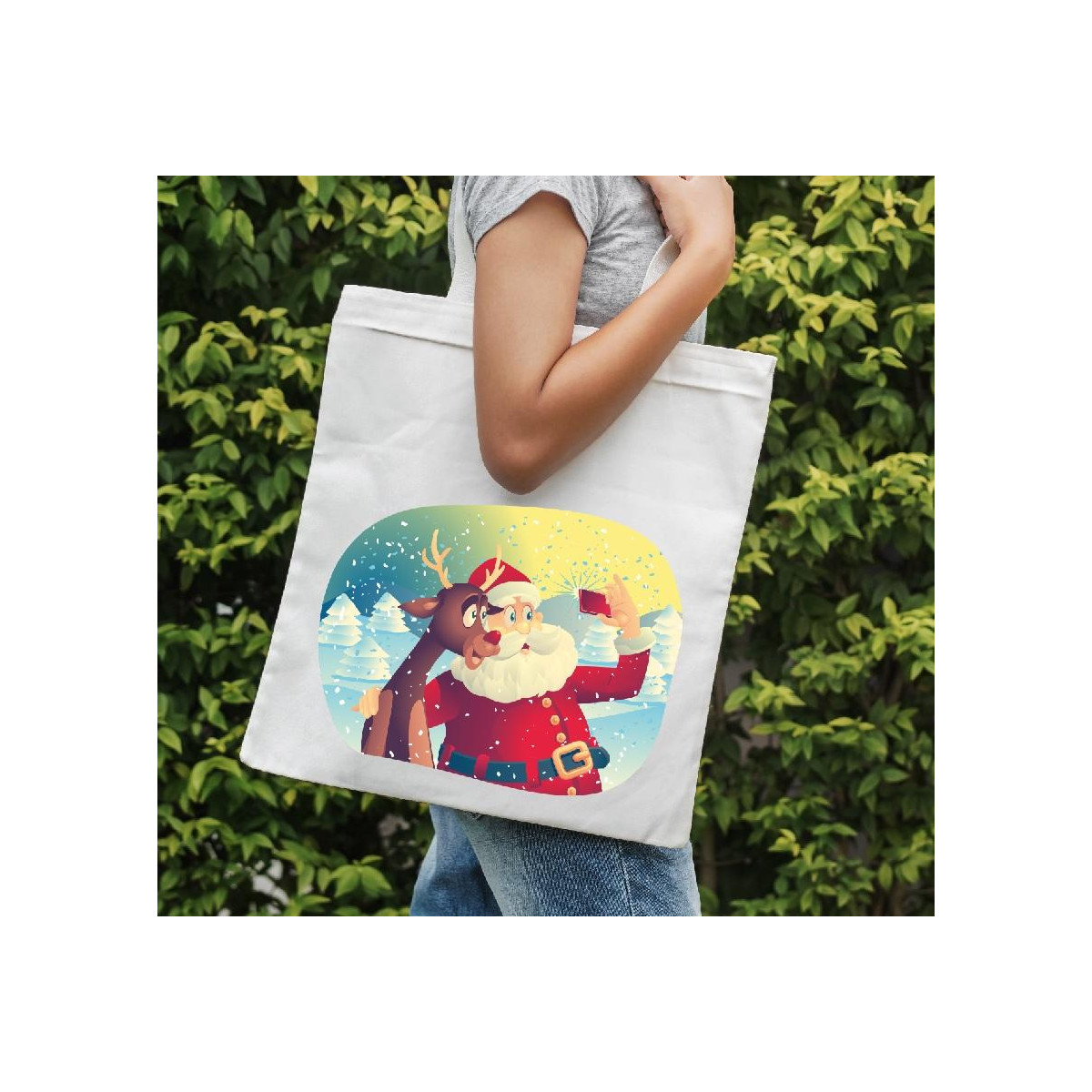 Torba bawełniana ecri MK deer 2