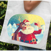 Torba bawełniana ecri MK deer 2