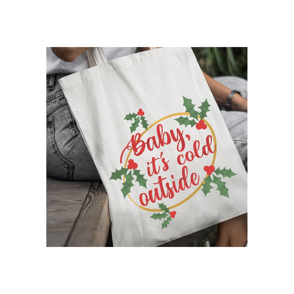 Torba bawełniana ecri MK deer 2