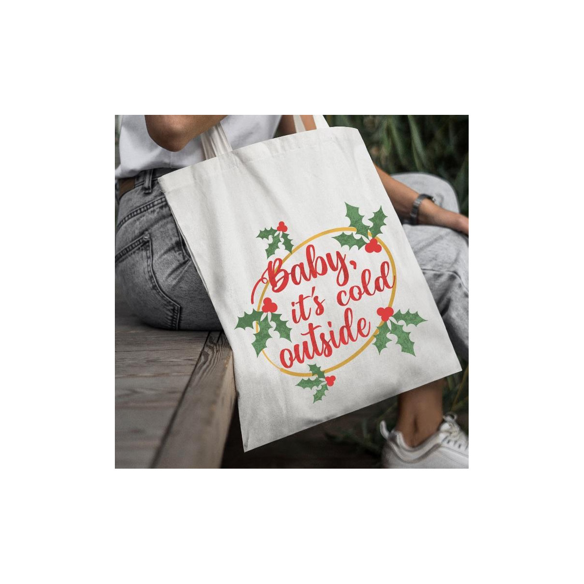 Torba bawełniana ecri MK deer 2