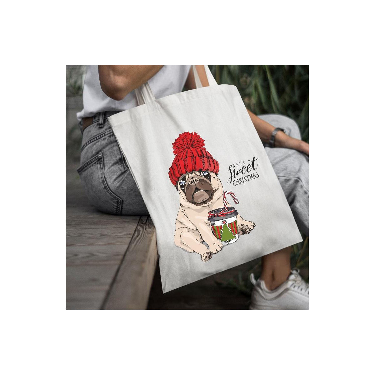 Torba bawełniana Merry Chrismas 2
