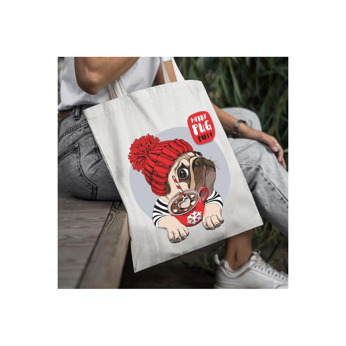 Torba bawełniana Merry Chrismas 2