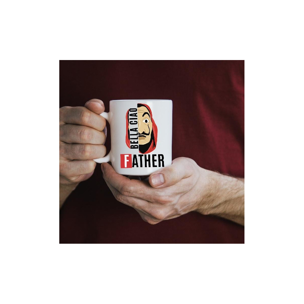 Kubek z nadrukiem Grill master tata