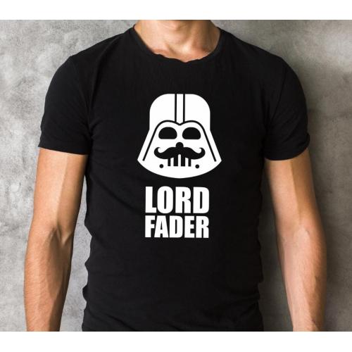 T-shirt oversize LORD FADER szaro-czarny