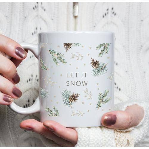 Kubek z nadrukiem Let is Snow