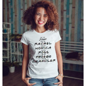 T-shirt lady slim DTG Friends color