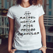 T-shirt lady slim DTG Friends color