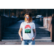 T-shirt lady slim DTG  Bieszczady Bieszczady